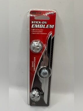 3-in-1 Hot Rod Car Truck Trunk Tailgate Accent Emblem Skull, Crown & 8-Ball-New